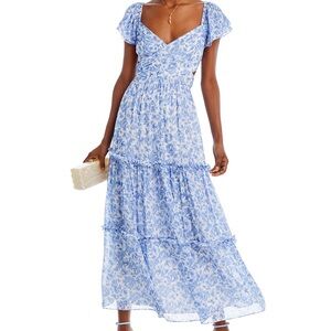 chinese dress ladies Aquamarine Moment Eyelet Lace Strapless Dress main image 0